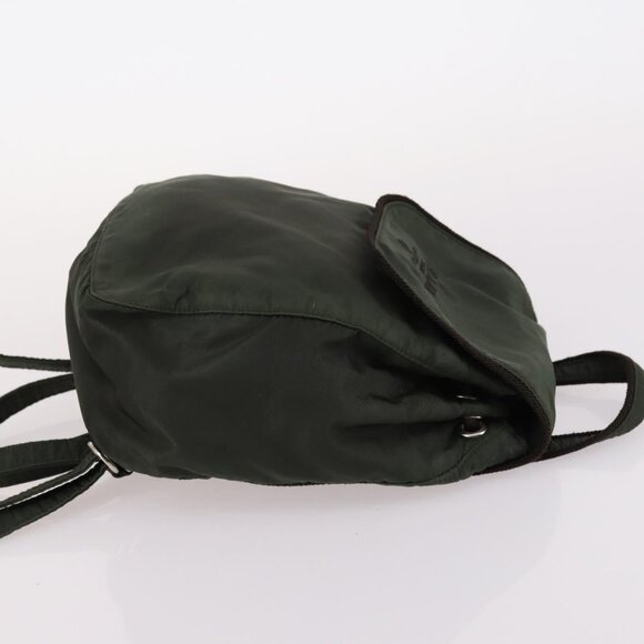 PRADA Backpack Nylon Khaki Silver Auth bs29204 - Picture 5 of 16